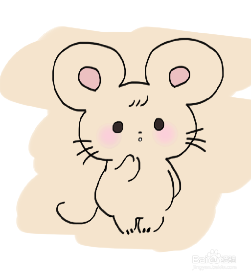 老鼠头像简笔画 可爱图片