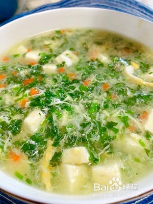 荠菜豆腐羹做法