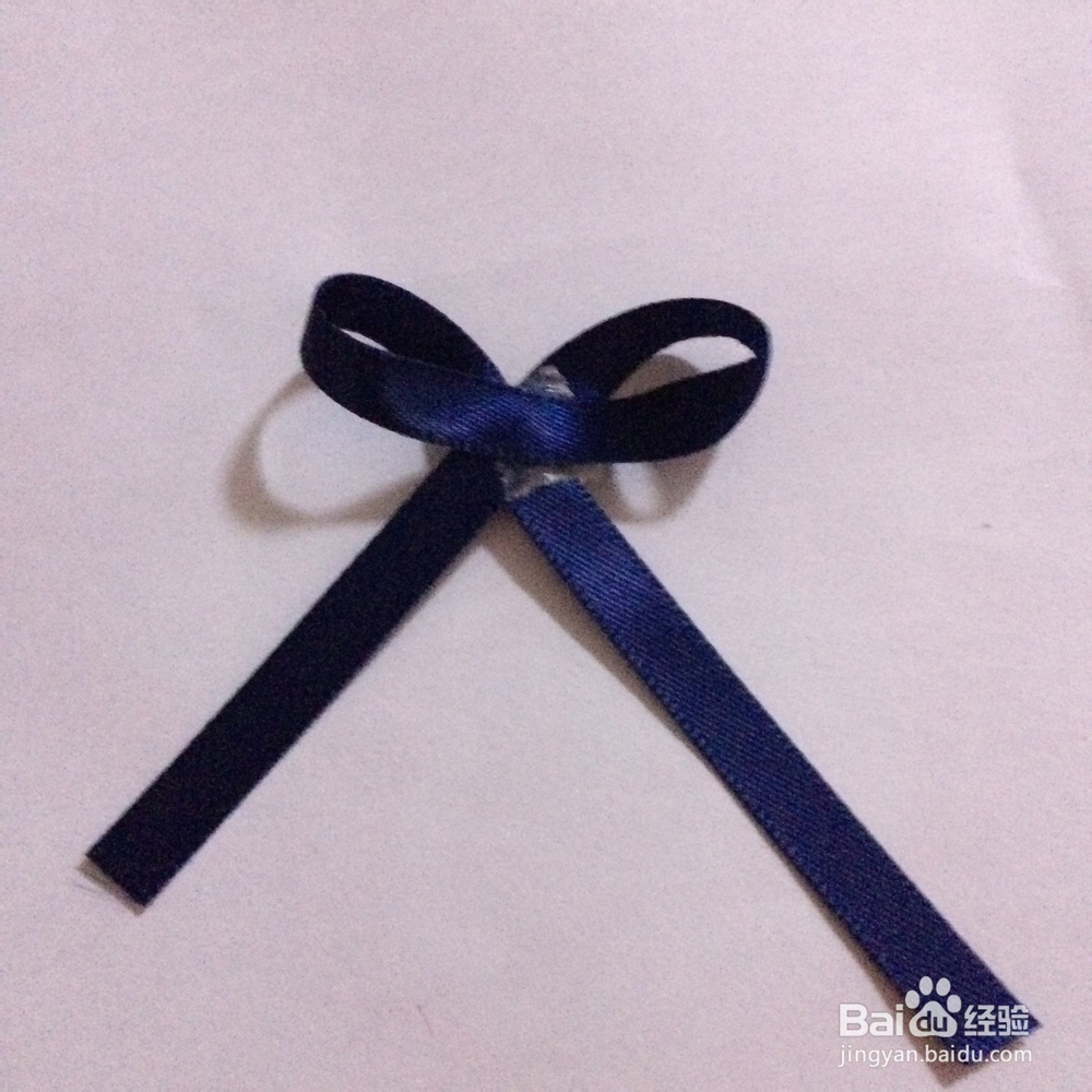 如何DIY制作小清新蓝格子复古手工发饰