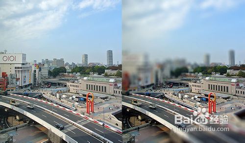 Photoshop:倾斜位移(移轴)制作出小人国影像