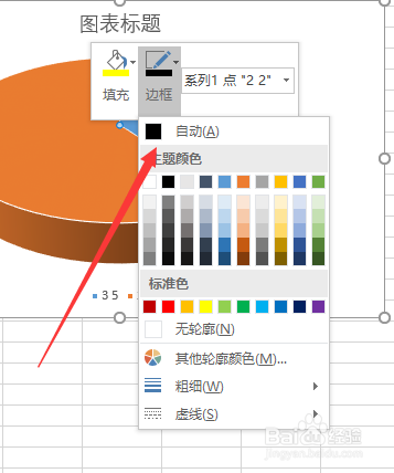 Excel2019版本如何给图表添加颜色效果
