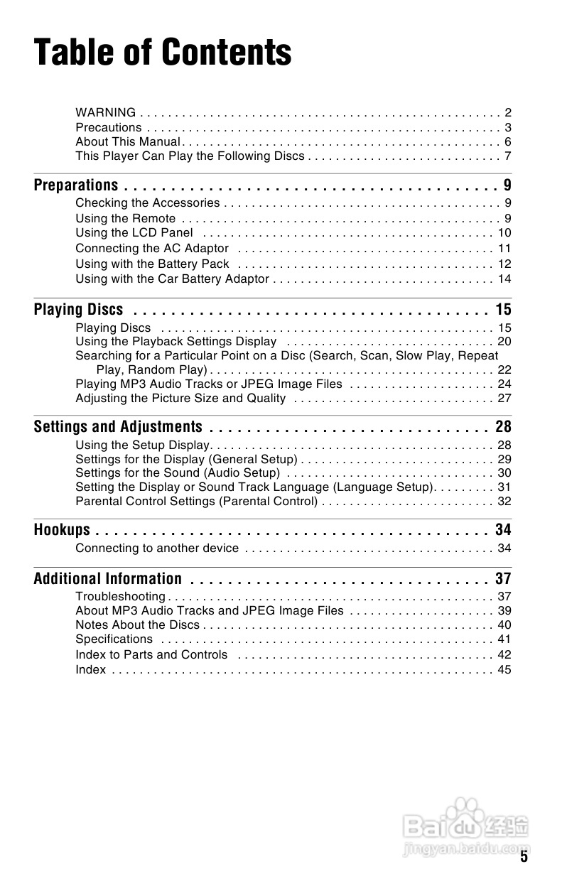 SONY DVP-FX820播放器说明书:[1]