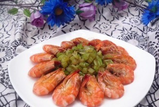 教你做芹菜炒虾