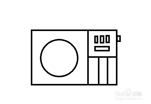 怎么画收音机-简笔画（42）