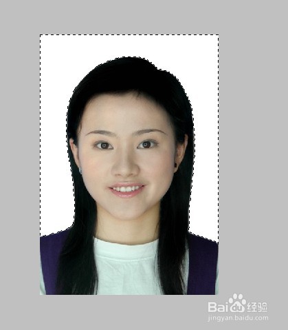 如何用PS修改寸照的背景颜色？