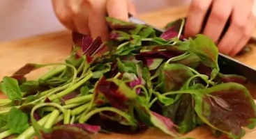 蒜蓉苋菜的做法