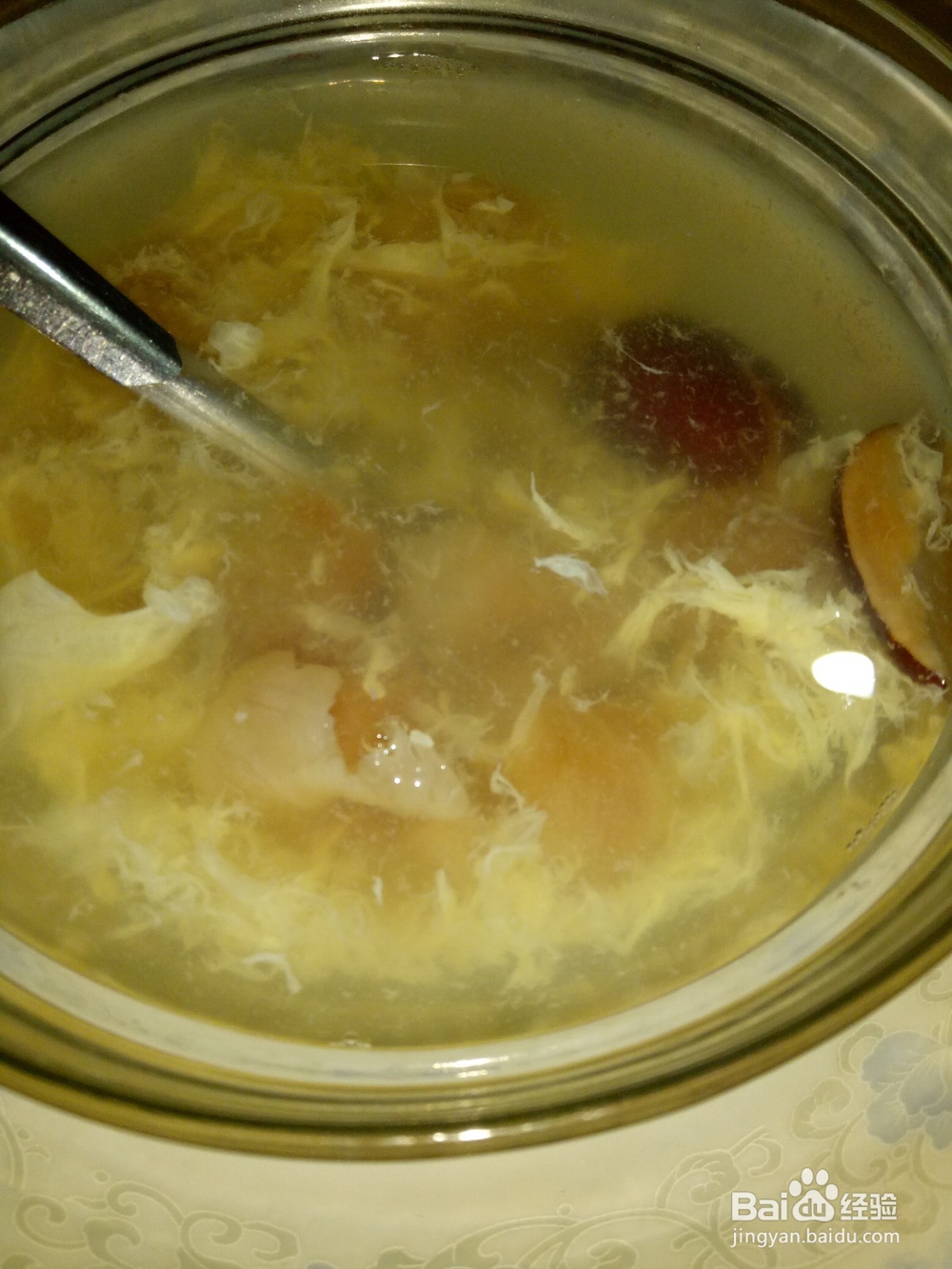 高州桂圆红枣鸡蛋糖水