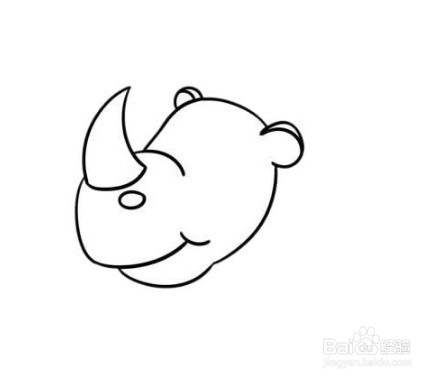 怎么画出卡通版的犀牛