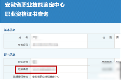 怎样用身份证查询职业资格证
