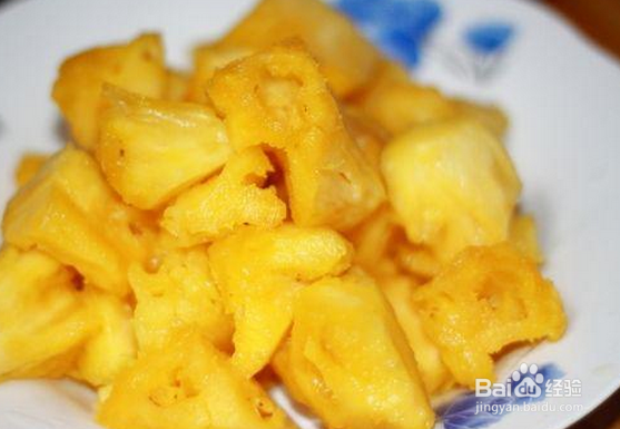 不老菠萝肉的制作
