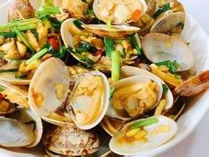 爆炒花甲的制作方法