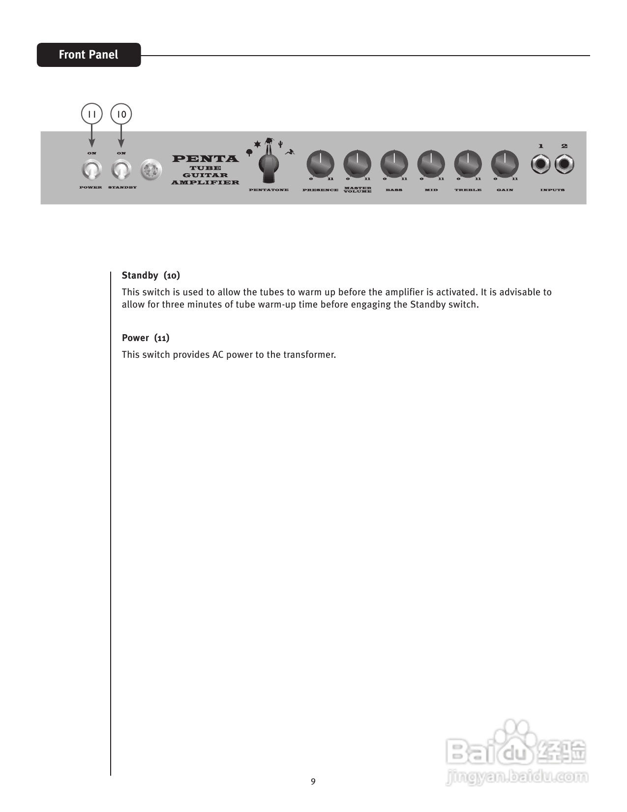 百威Penta Tube Amplifier音响说明书:[1]