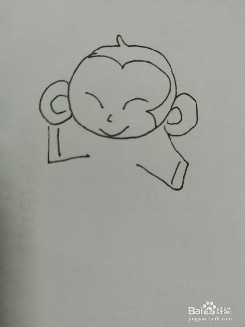 简笔画可爱的小猴子怎么画