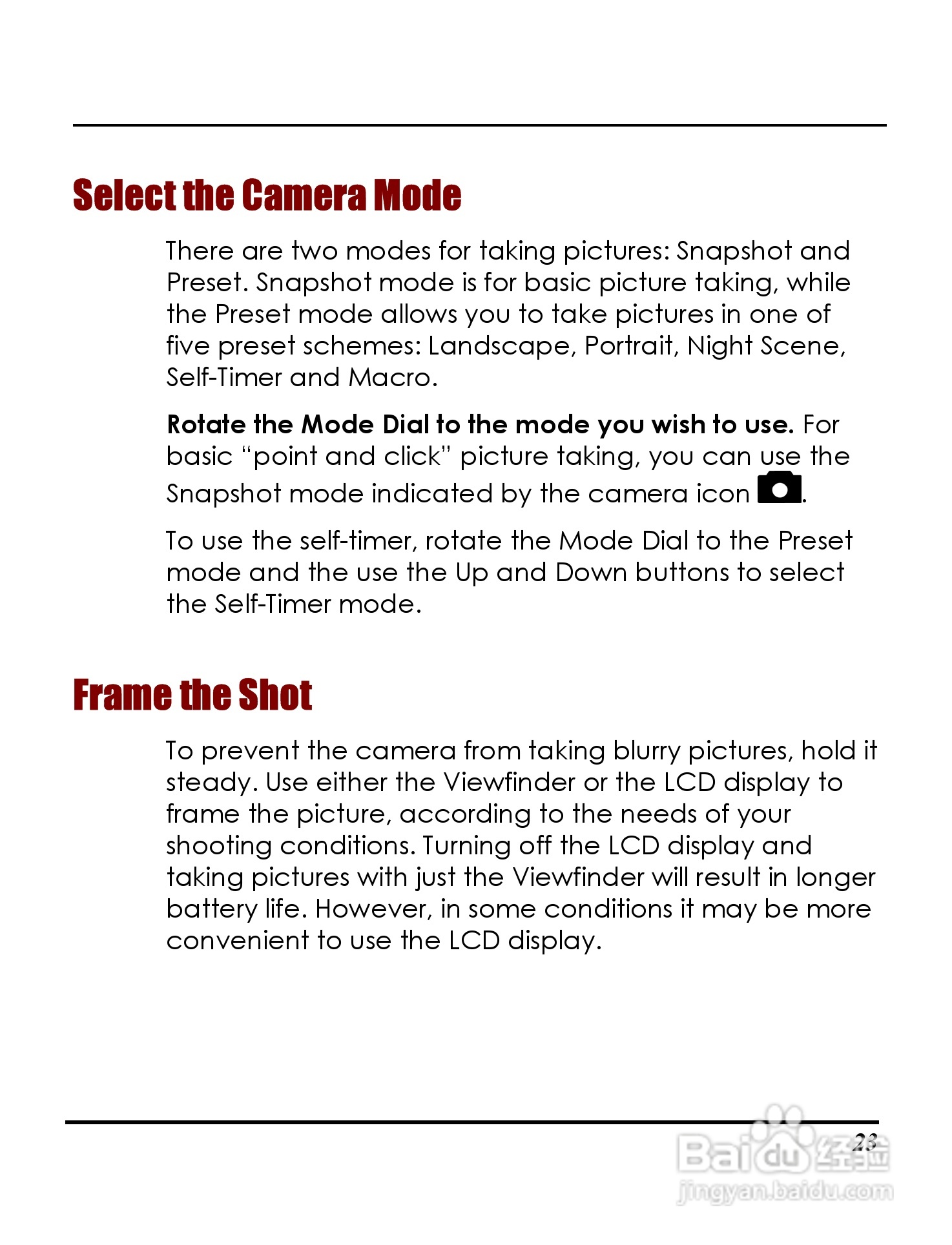 Rollei D20型数码相机说明书:[3]