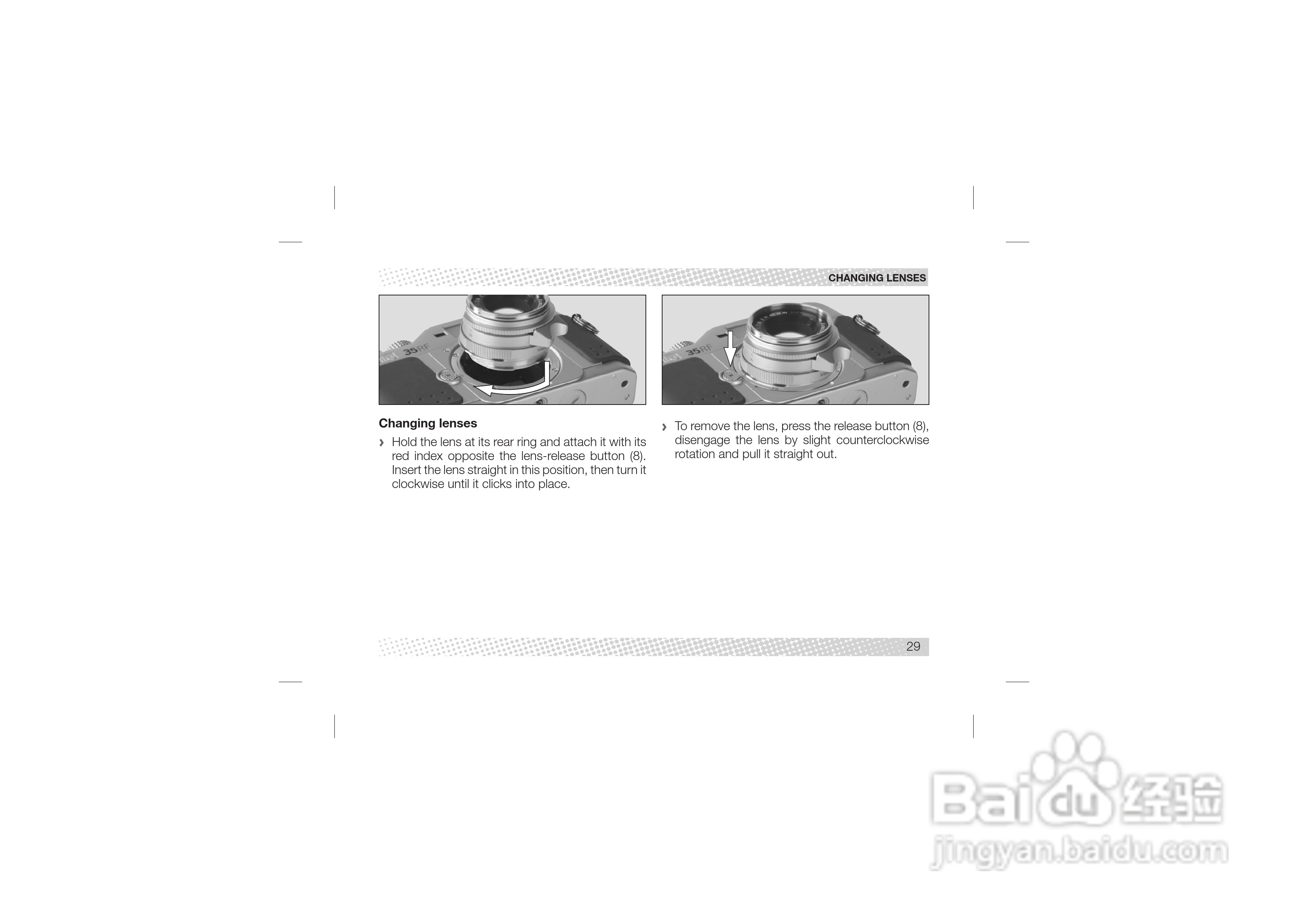 Rollei 35 RF型数码相机说明书:[3]