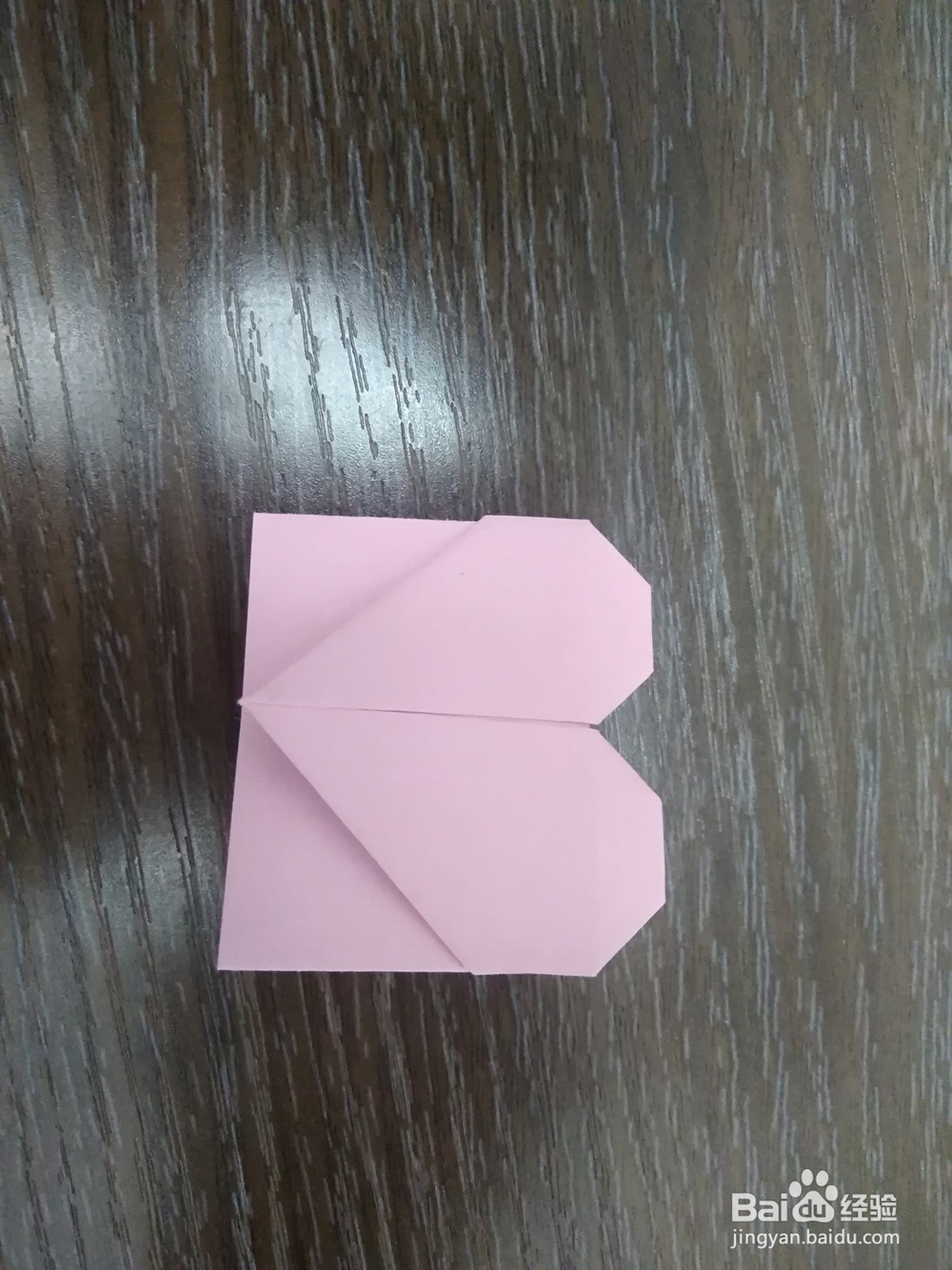 折纸心型DIY书签