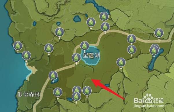 原神悠风之路逐月符位置在哪