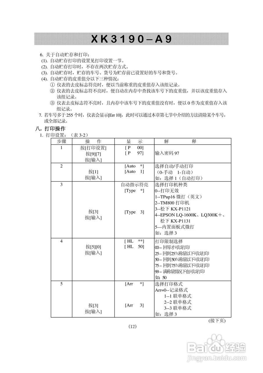 XK3190-A9型称重仪表显示器使用说明书:[2]