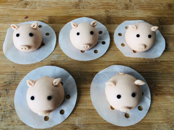 #美食视频挑战赛#小猪馒头