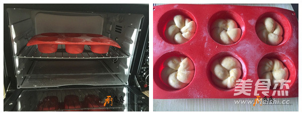 花朵老面包的做法