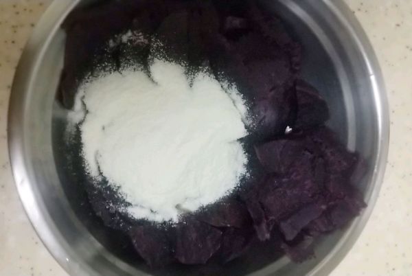 #美食视频挑战赛# 紫薯杏仁塔