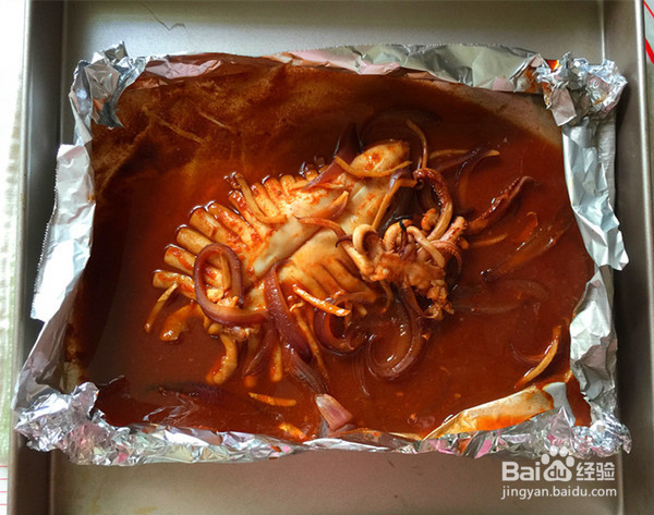 辣酱烤鱿鱼的制作方法