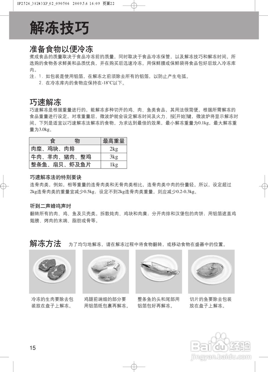 松下NN-GF598M微波炉使用说明书:[3]