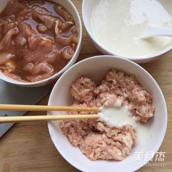 白菜粉丝焯肉丸