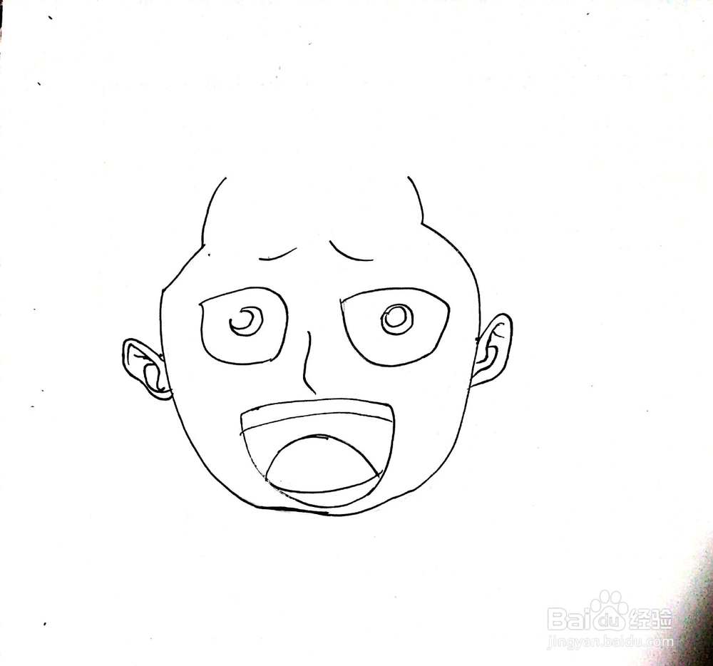 《航海王》系列之光月桃之助简笔画