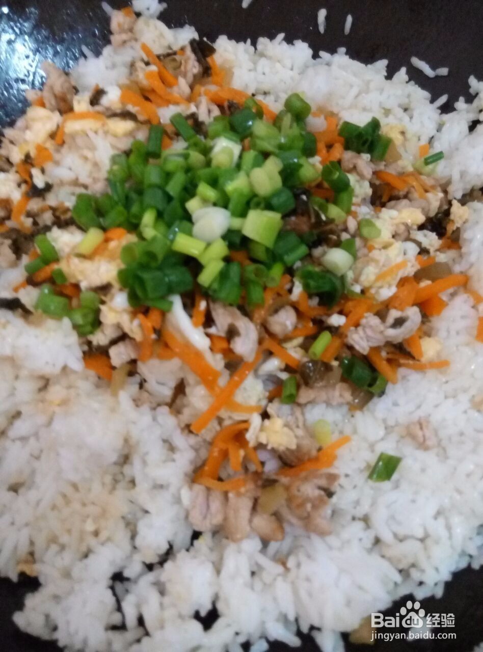 自制美味肉丝蛋炒饭