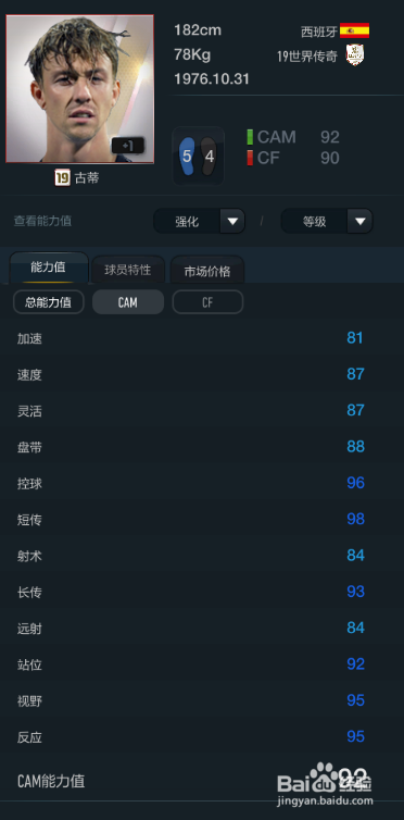 FIFA OL3站位最佳球员推荐（前腰篇）