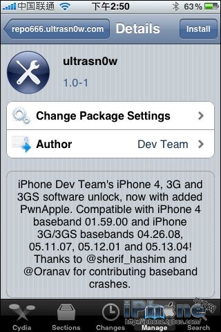 最新iPhone 4解锁教程