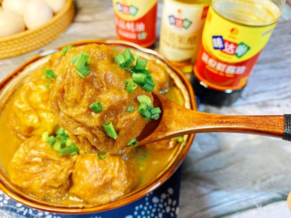 红烧油面筋塞肉