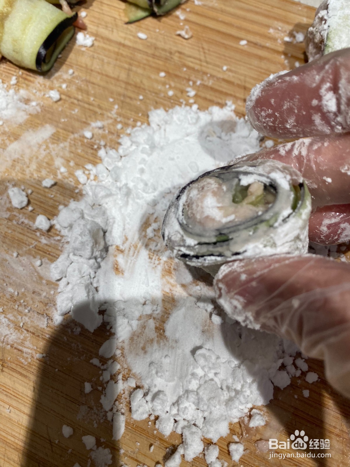 糖醋茄子肉卷的做法