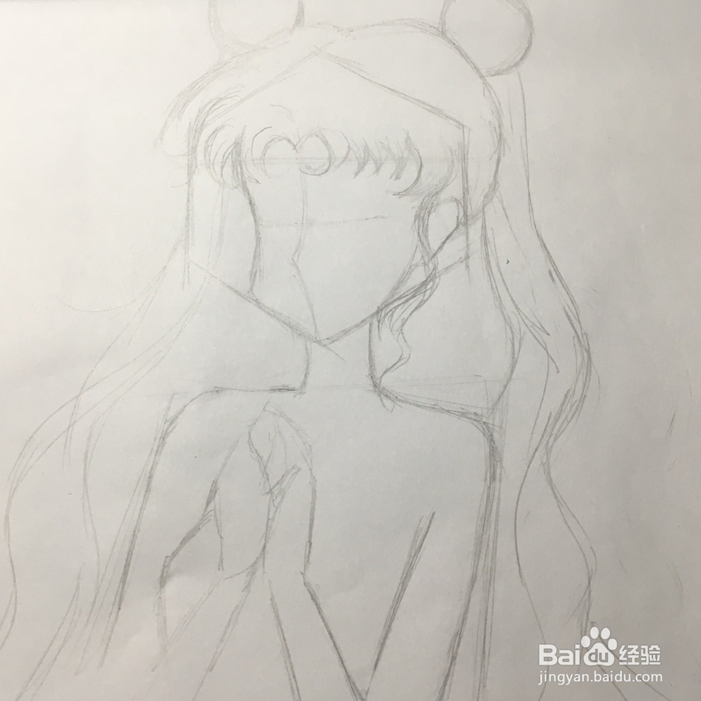 美少女战士月野兔怎么画?