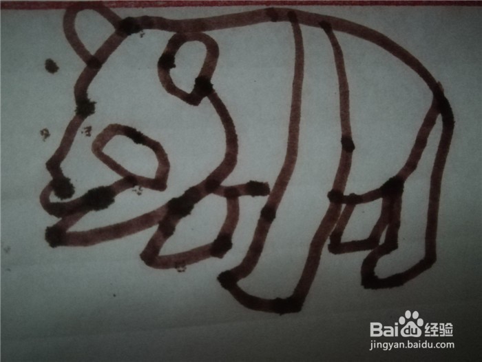 怎么样用简笔画画熊猫