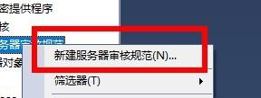 SQL如何新建服务审核规范