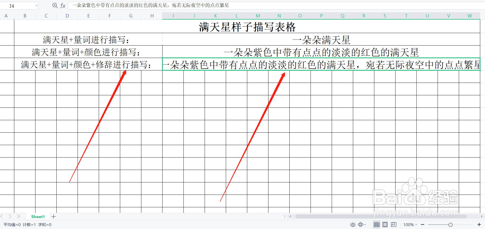 满天星样子怎么描写