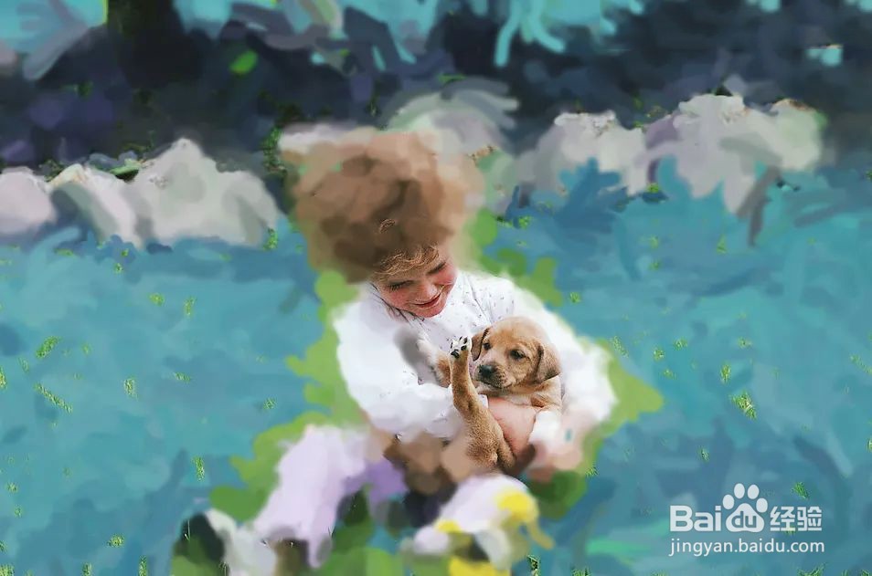 PS如何使用历史记录画笔制作手绘效果