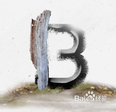 photoshop制作木头质感特效文字