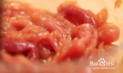 苦瓜炒肉丝 的做法