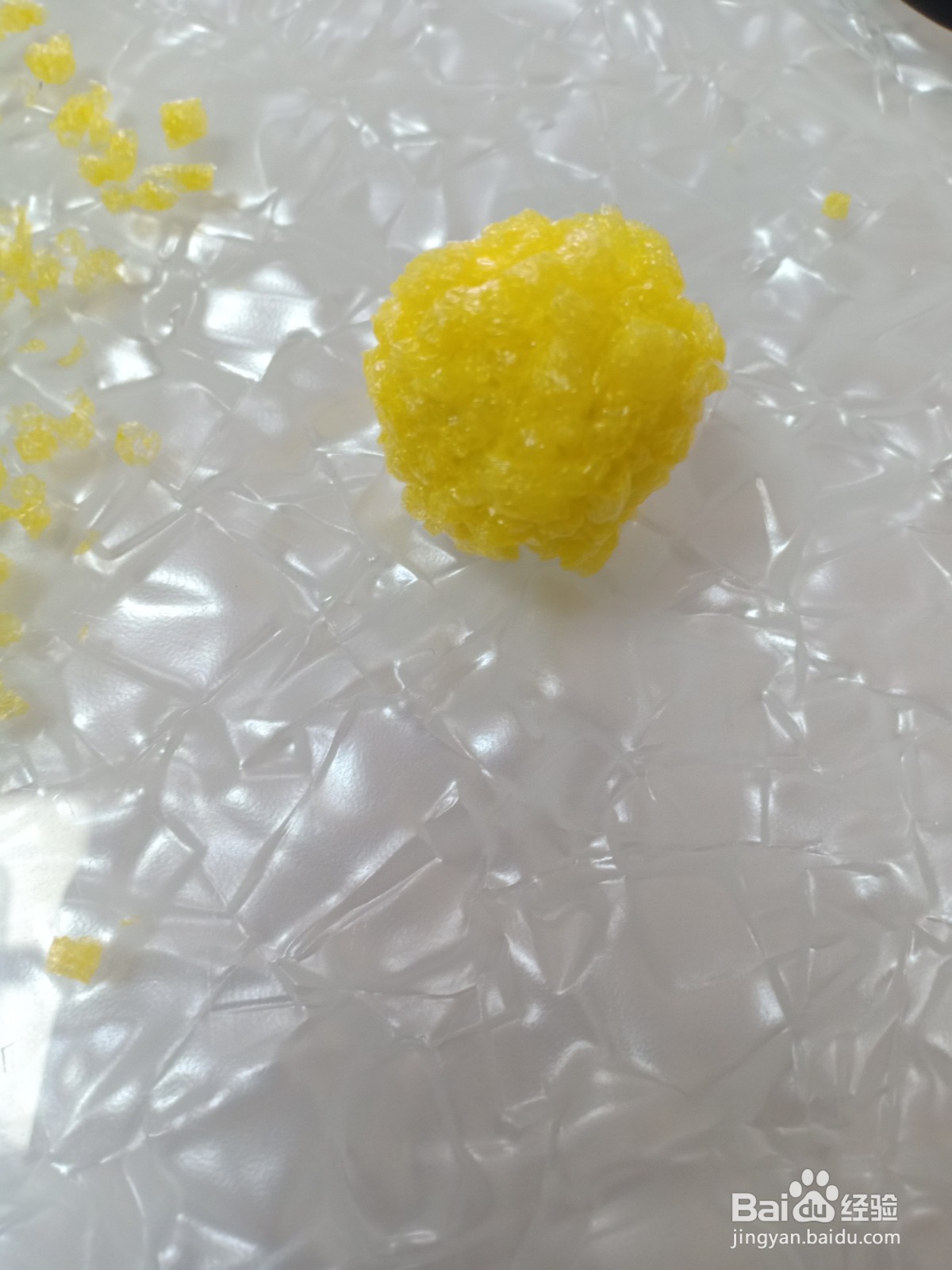 泡沫网怎么做手工 小雪球