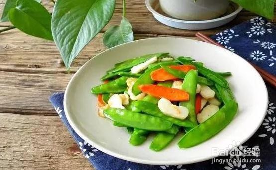 家庭自制百合炒扁豆
