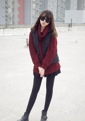 黑色棉坎肩内搭什么颜色的衣服