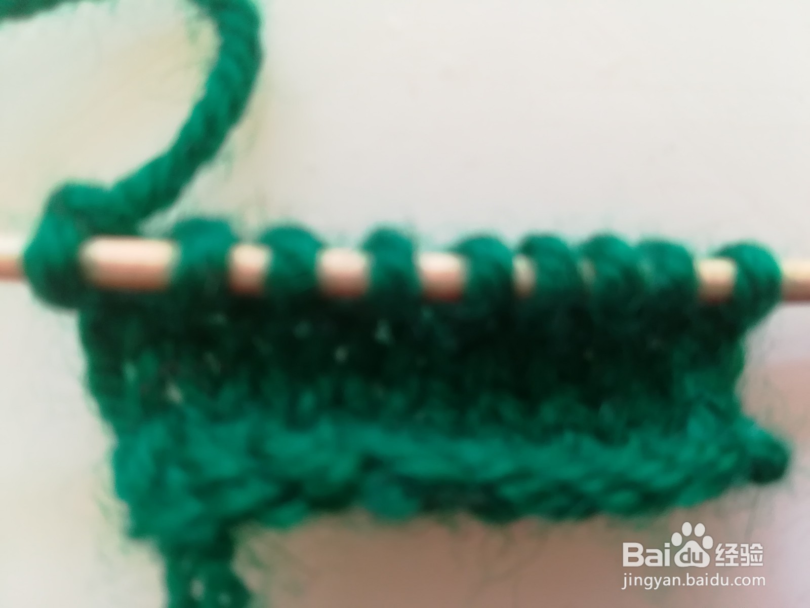 平针第二排怎么织