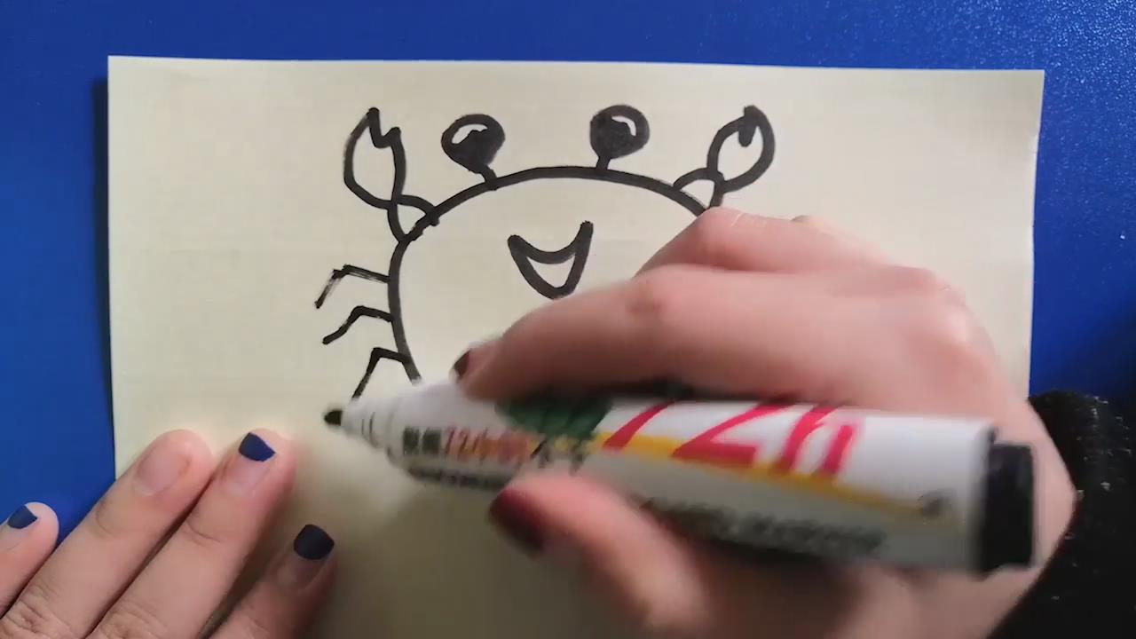 螃蟹应该怎样画?