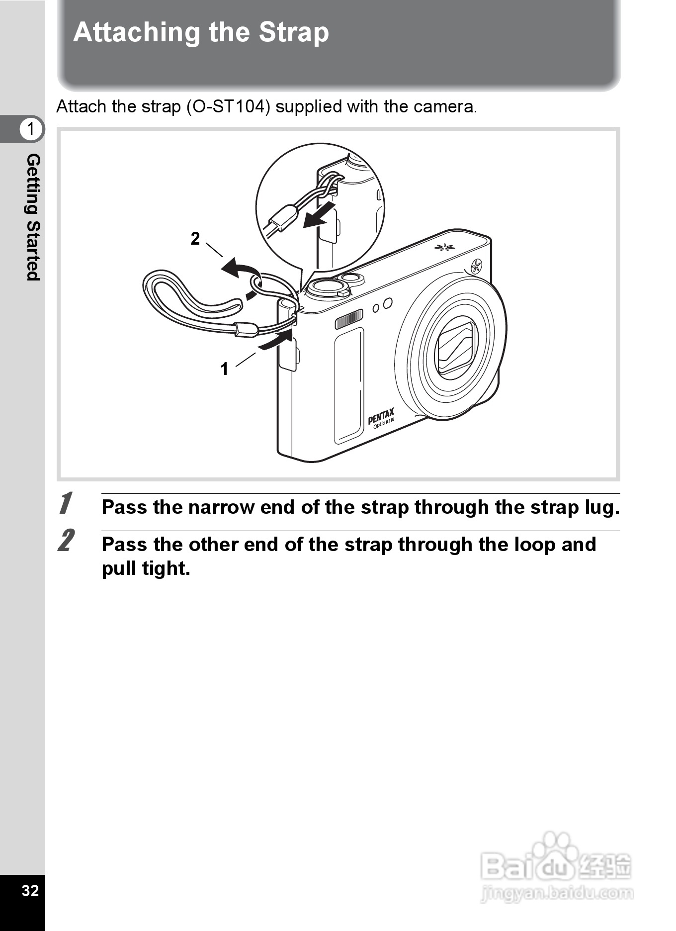 宾得Optio RZ18数码相机使用说明书:[4]