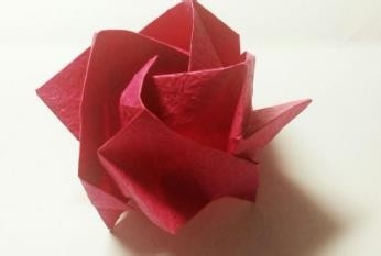 简单又漂亮卷心玫瑰花的折法