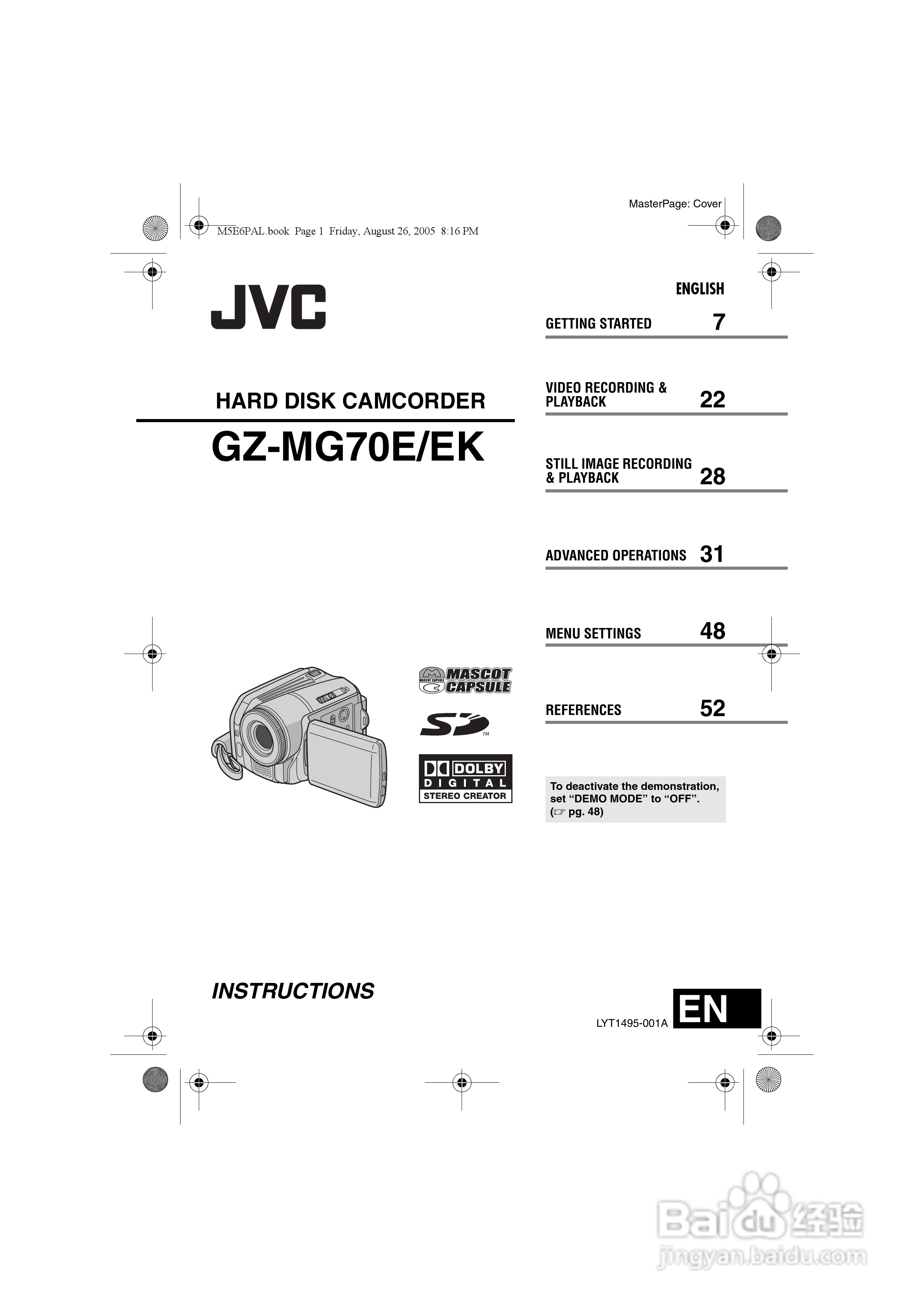 JVC GZ-MG70E/EK摄像机用户手册:[1]