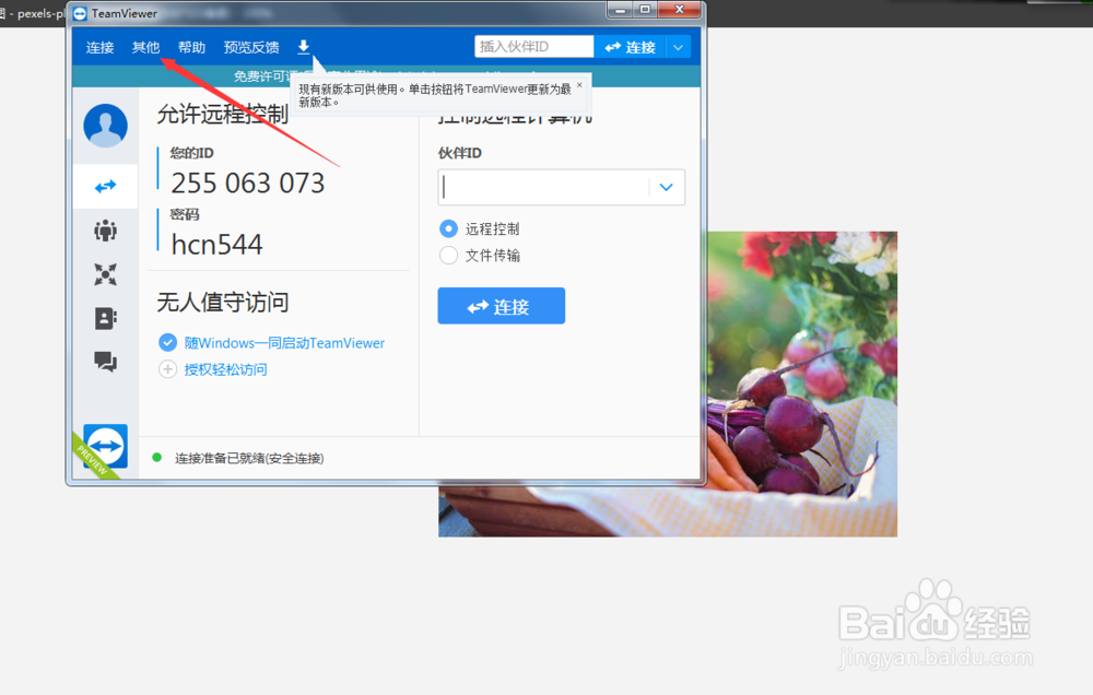 如何设置teamviewer的显示质量为优化质量？